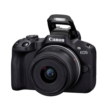  佳能（CANON）R50+RF-S18-45mm 旅行家用vlog视频 数码相机 黑色套机