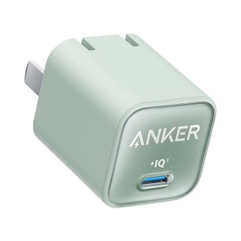 ANKER安克 安芯充Pro苹果充电器氮化镓快充PD30W兼容20W iPhone14/13/12proMax/mini手机/iPadPro 绿