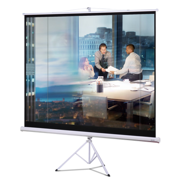 deli100Ӣ4:3ͶӰͶӰ֧ĻԶվ ׵ ׼ð칫ͶӰ ͶӰĻ50491