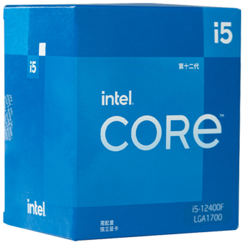 英特尔（Intel） CPU处理器 台式机 12代i5-12400F 单核睿频高达4.4Ghz