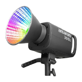 爱图仕（Aputure） 艾蒙拉 300c 全彩视频直播间补光灯300w拍照摄影灯rgb专业影视灯光氛围发丝美颜深抛柔光灯箱罩 艾蒙拉 300c 灰色 艾蒙拉（amaran）