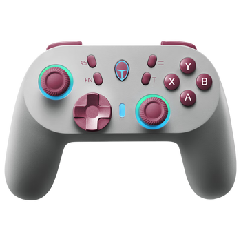 雷神（ThundeRobot）G45复古红 类Xbox游戏手柄有线2.4G无线手柄 霍尔摇杆霍尔扳机三模多平台支持Steam原神黑神话悟空