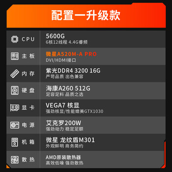 AMD R5 5600GT/8600G/8700G ҵð칫Ϸ̨ʽʦDIYװ һ/5600GT/16G/512G