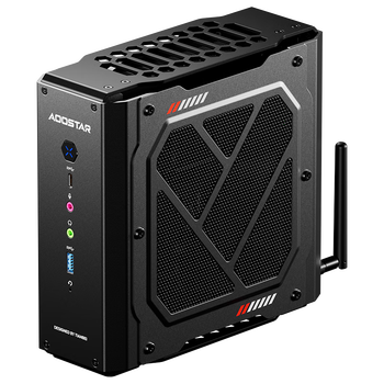 天钡游刃Z独显迷你电脑主机 高性能全新AMD R7台式整机双A组合RX6600LE显卡8G显存电竞游戏小主机 锐龙R7-7435HS+RX6600LE独显 准系统【无内存无硬盘】