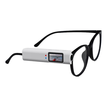 摄徒眼镜式运动摄像机 高清运动相机2K摄像机随身电动摩托车行车身执法记录仪骑行防抖钓鱼录像dv拍摄 白色【2.7K录像+APP连接+送平光眼镜】无卡