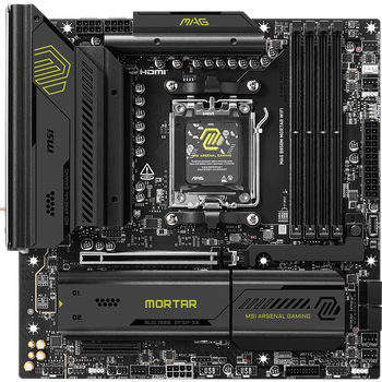 ΢�ǣ�MSI��MAG B850M MORTAR WIFI �Ȼ������� ֧��CPU AMD 9950X/9800X3D/9700X/9600X(AMD B850/AM5�ӿ�)