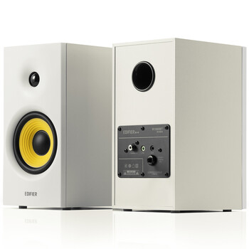 漫步者（EDIFIER）R1080BT 桌面2.0声道电脑音响 蓝牙音箱 木质音响 台式机笔记本音响 白色