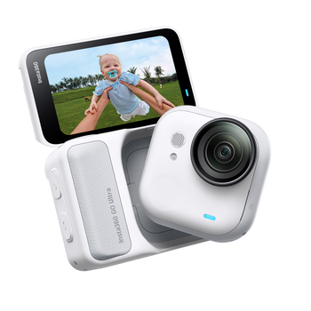 影石（Insta360）【新品】GO Ultra旗舰影像口袋相机4K运动相机Vlog骑行跑步亲子 标准套装 灵动白