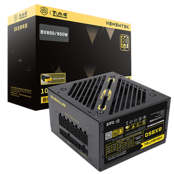 ��ˮţ��BUBALUS���850W BX850����ȫģ��Դ��PCIe5.1/ATX3/����ģ��/˫CPU+4�Կ��ӿ�/��·12V/֧��5080�Կ��� 
