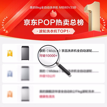 ģMidea8ﲨϴ»ȫԶýܴ  ϴһ Ͱרϴ 9СʱԤԼϴ ⷿ ѡ10KG 8MB80V33B