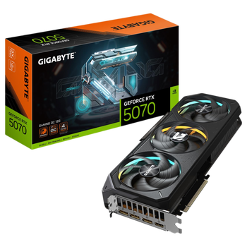 GIGABYTE ���� GeForce RTX 5070 ��Ϸ OC 12G �Կ� 12GB 192 λ