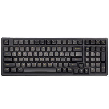 黑峡谷（Hyeku）M4 机械键盘 有线热插拔键盘 gasket结构 99键PBT键帽 白色背光  键线分离 漆瞳剪水 碧翠轴