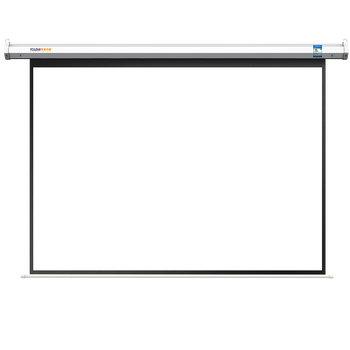 快朵小屋（KUAIDUOXIAOWU）快朵小屋 84英寸4:3白塑电动幕 投影仪幕布 投影布 家庭办公高清屏幕