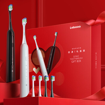 华为智选力博得电动牙刷智能声波牙刷90天长续航成人情侣款礼盒装2支