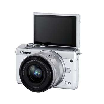 佳能（Canon） EOS M200微单相机 M100升级版 高清美颜自拍Vlog摄影小巧数码相机  M200 黑色 15-45mm套机 礼包版【送精美礼品~无必备配件摄影大礼包】
