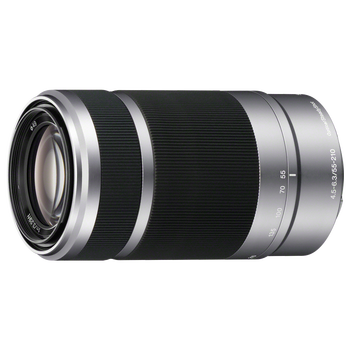 索尼（SONY）E 55-210mm APS-C画幅远摄大变焦微单相机镜头 银色E卡口（SEL55210）