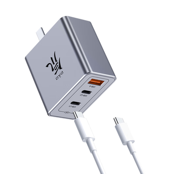 努比亚（nubia）红魔65W氮化镓GaN5充电器三口套装45W苹果16PD快充头三星macbook小米笔记本100W数据线 氘锋银