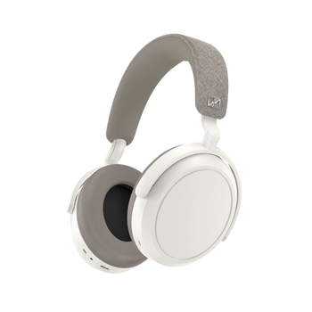 森海塞尔MOMENTUM4真无线头戴式蓝牙耳机 大馒头4木馒头四代音乐自适应降噪 Accentum plus蓝牙耳机 大馒头4 白色【自适应降噪】