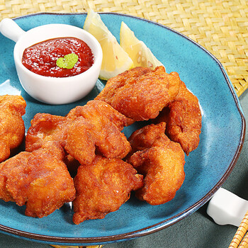 上鲜 日式龟井唐扬 500g/袋 出口日本级 油炸鸡腿肉块半成品 清真食品