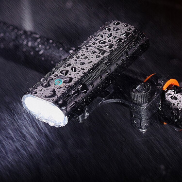 骑兵连cavalry自行车灯车前灯usb充电强光铝合金手电筒山地车夜行灯