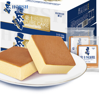 豪士纯蛋糕手撕面包整箱 营养早餐代餐食品鸡蛋糕点三明治点心吐司