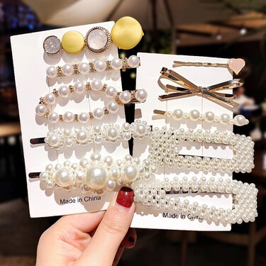 【网红珍珠发夹】款式随机10个装