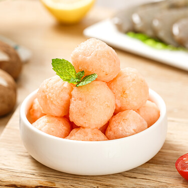 海底捞 咸蛋黄虾丸108g/盒 半成品虾制品生鲜火锅丸料 火锅烧烤关东煮