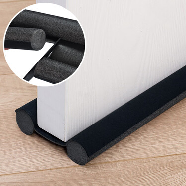 foojo门底密封条挡风条 门缝隔音条隔风门档条92cm长