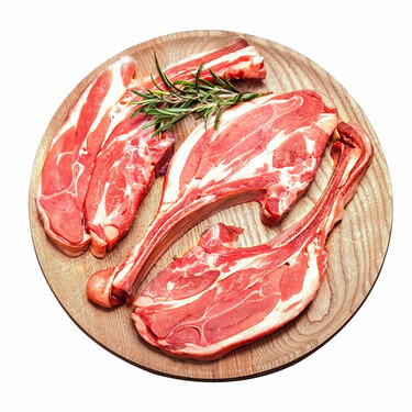 大庄园 锡林郭勒云涮单骨羊排 500g/袋 原切羊肉西餐羔羊排烧烤食材