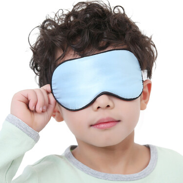 auberge法国艾比真丝眼罩睡眠 儿童眼罩男女学生睡觉午睡午休遮光眼罩