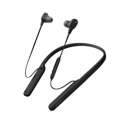 索尼（SONY）WI-1000XM2 颈挂式无线蓝牙耳机 高音质降噪耳麦主动降噪 入耳式手机通话 黑色