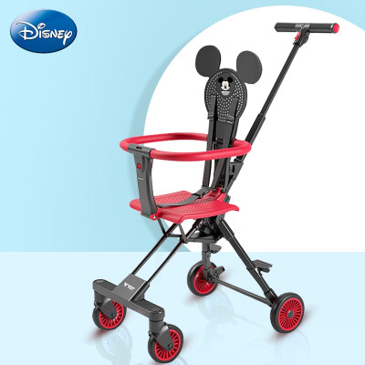 迪士尼儿童推车HT-X1米奇红婴儿推车值得入手吗