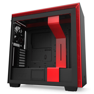 恩杰 NZXT H710 黑红 DIY中塔ATX机箱（一键开启钢化玻璃侧板/前置USB-C/360水冷支持/410mm显