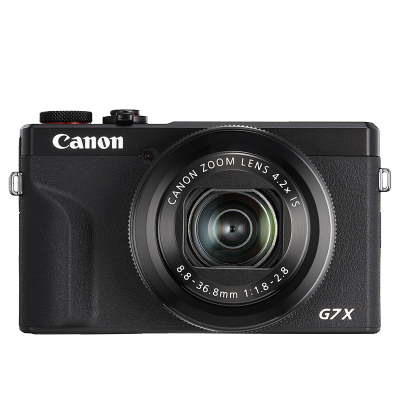 佳能（Canon）PowerShot G7 X Mark III G7X3 数码相机黑色 （约2010万像素/平滑皮肤模