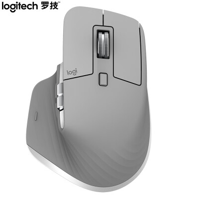 罗技（Logitech）MX Master 3 鼠标 无线蓝牙鼠标 办公鼠标 右手鼠标 双模优联 科技灰 带无线2.4G