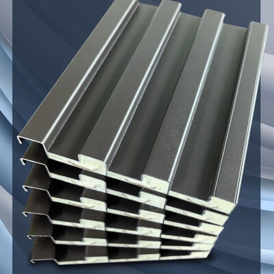 铝合金长城板填充防火隔热保温聚氨酯阳光房雨棚双层凉亭屋顶铝瓦 铝