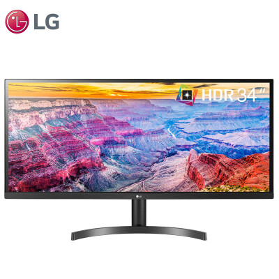 LG 34英寸 21:9 超宽带鱼屏 HDR 高清 IPS硬屏 sRGB99% FreeSync 三面微边 阅读模式 游