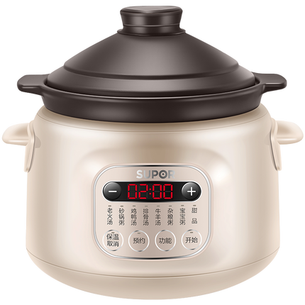 苏泊尔（SUPOR）电炖锅 电炖盅电砂锅 煲汤锅炖汤锅紫砂锅 燕窝炖盅 煮粥婴儿辅食锅电煮锅 3L DG30YC816多功能锅