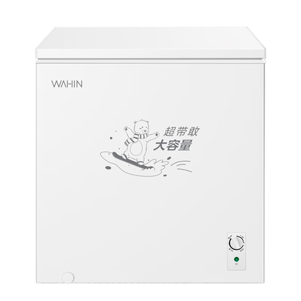 华凌203升美的出品家用囤货小型冰柜冷藏冷冻柜换大容量卧式冰箱节能顶开门BD/BC-203KWH家电国家补贴