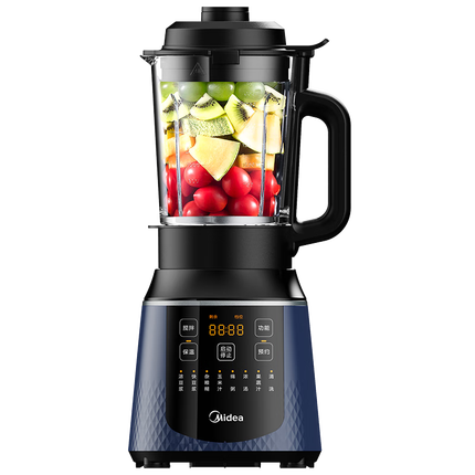 美的（Midea）破壁机家用大容量多功能早餐豆浆机榨果汁料理辅食机精钢8叶刀头MJ-PB40E254E/PB40F254F