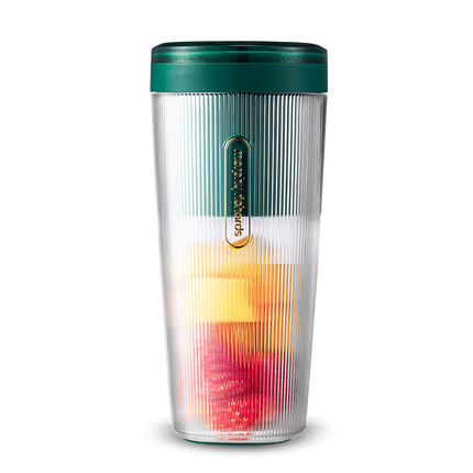 摩飞电器（Morphyrichards）榨汁机 便携式榨汁杯 网红无线充电果汁机 料理机迷你随行杯 MR9800 翡冷绿