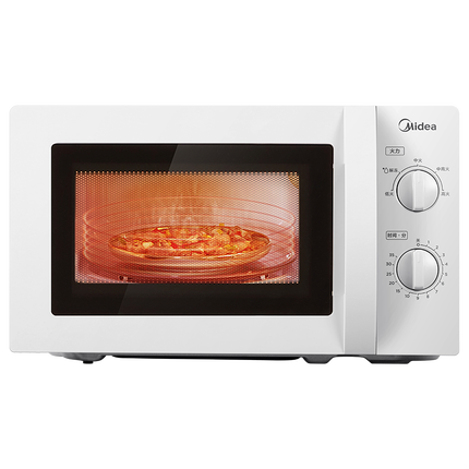 美的（Midea）快捷微波炉 家用小型 360°转盘加热 旋钮操控 易洁内胆（M1-L213B）