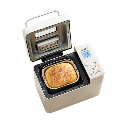 柏翠(petrus)【国家补贴】面包机 烤面包机 揉面和面机 全自动 家用冰淇淋PE8860Y 