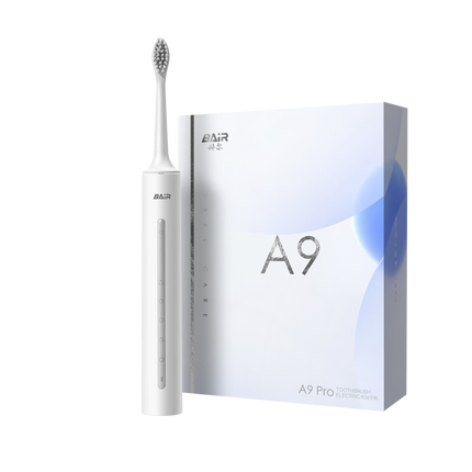 拜尔A9 电动牙刷成人声波充电式震动软毛情侣款学生党智能自动牙刷男女士 送女朋友 云白(标配版2刷头)