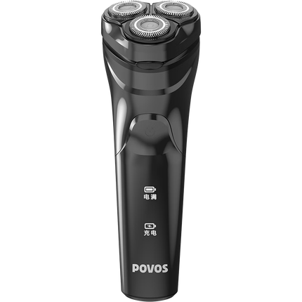 奔腾（POVOS）剃须刀电动刮胡刀便携剃胡刀旋转式三刀头胡须刀剃胡子刀全身水洗干湿双剃快充PQ8701礼品男