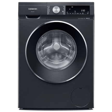 西门子（SIEMENS）iQ300曜石黑 10公斤滚筒洗衣机全自动带烘干 洗烘一体AI智能投放 蒸气除菌除螨 A20W 家电国家补贴