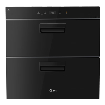 美的（Midea）消毒柜嵌入式家用 厨房餐具碗柜碗筷 离子净味烘干 110L双层大容量 京东小家智能MXV-ZTD110B01-R