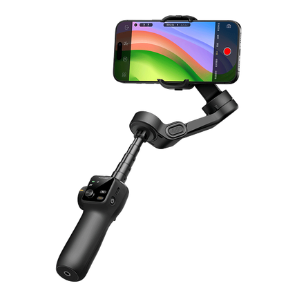 奥川V8手机云台稳定器三轴防抖手持拍摄视频vlog智能跟手机拍照辅助自拍杆全自动跟拍神器旅游便携黑色