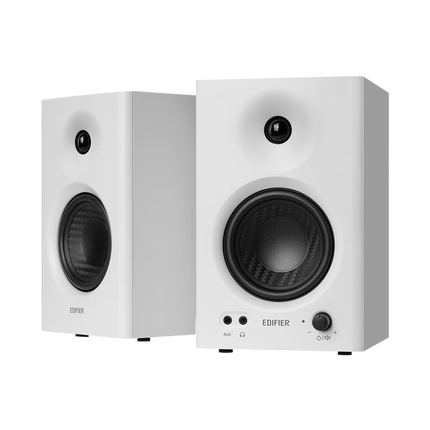 漫步者（EDIFIER）MR4 有源监听2.0音箱 HIFI音质 多媒体电脑电视音响 桌面音响 白色 38女神节礼物