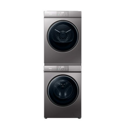海尔（Haier）【小红花套系】洗烘套装 10kg全自动滚筒洗衣机+热泵烘干机 直驱 价保 以旧换新 376轻享版 国家补贴 88PLUS+88PLUS